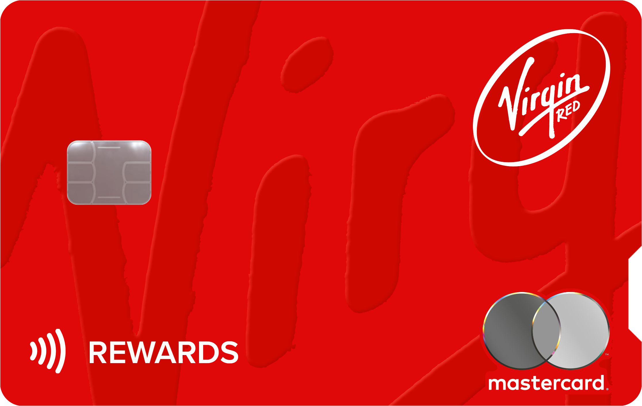 Synchrony Virgin Red Rewards Mastercard 卡面